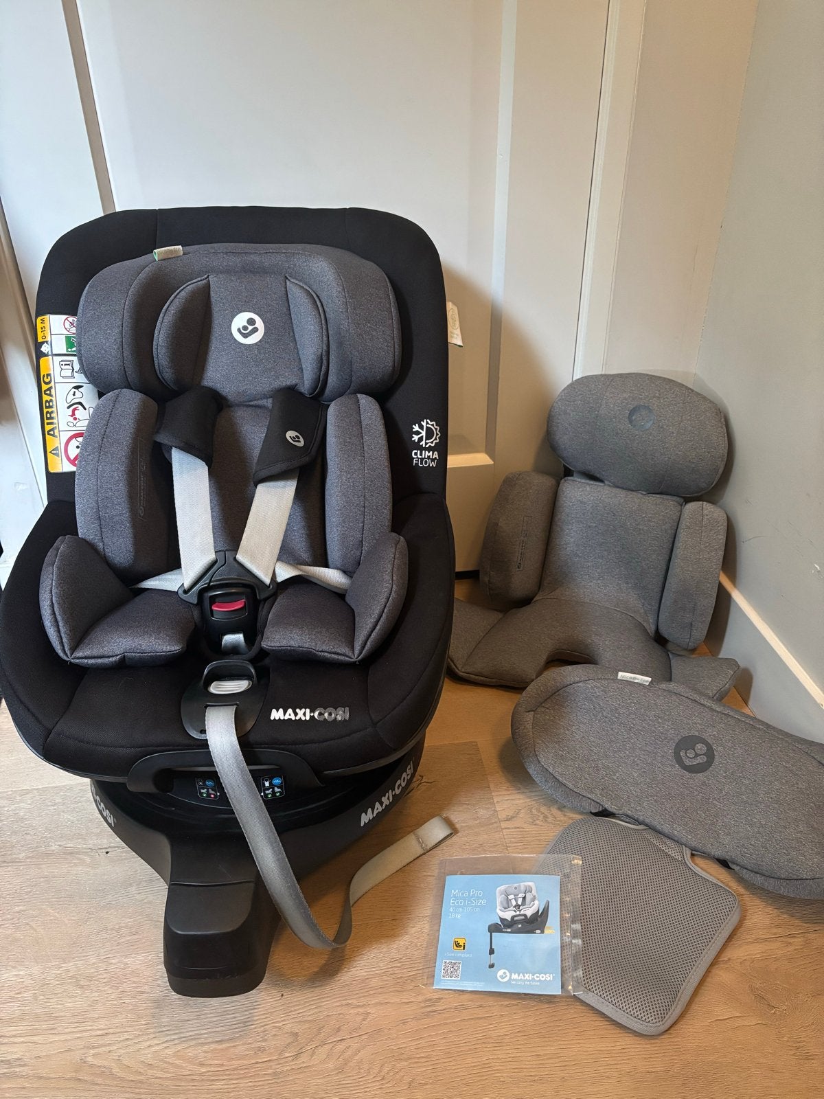 Maxi-Cosi Mica Pro Eco i-Size autostoel, Kinderen en Baby's, Ophalen, 0 t/m 18 kg, Verstelbare rugleuning, Zo goed als nieuw
