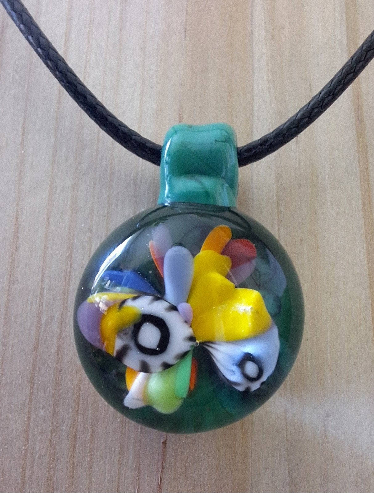 handgemaakte lampwork glas hanger, Nieuw, Overige kleuren, Overige voorstellingen, Glas of Kristal