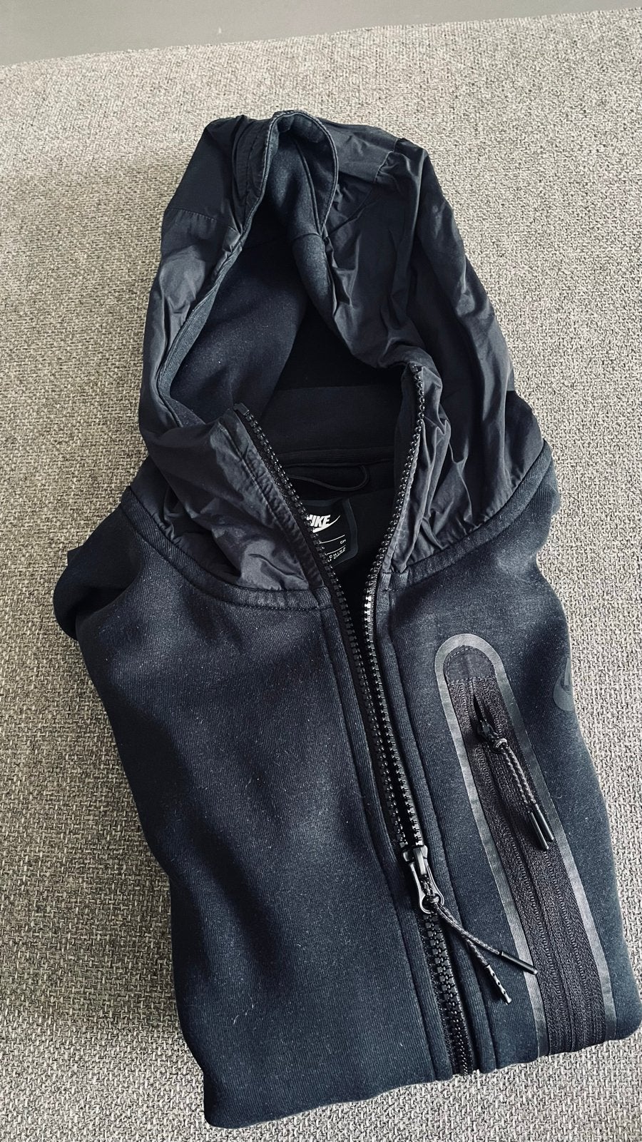 Nike Tech Fleece Hoodie Zwart - Maat S, Ophalen, Gedragen, Maat 46 (S) of kleiner, Zwart