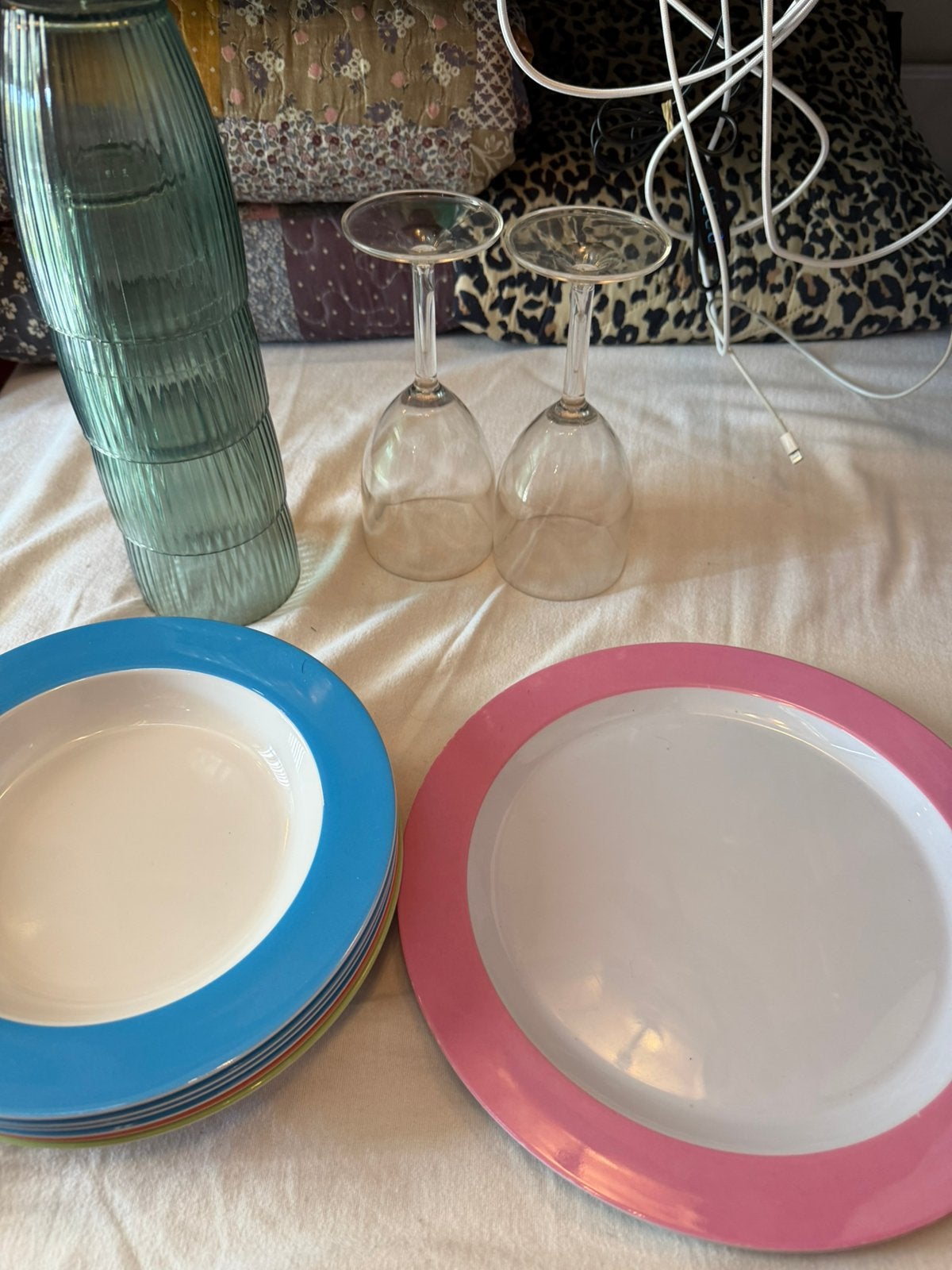 Mepal borden voor thuis camping picnick, Ophalen, Zo goed als nieuw