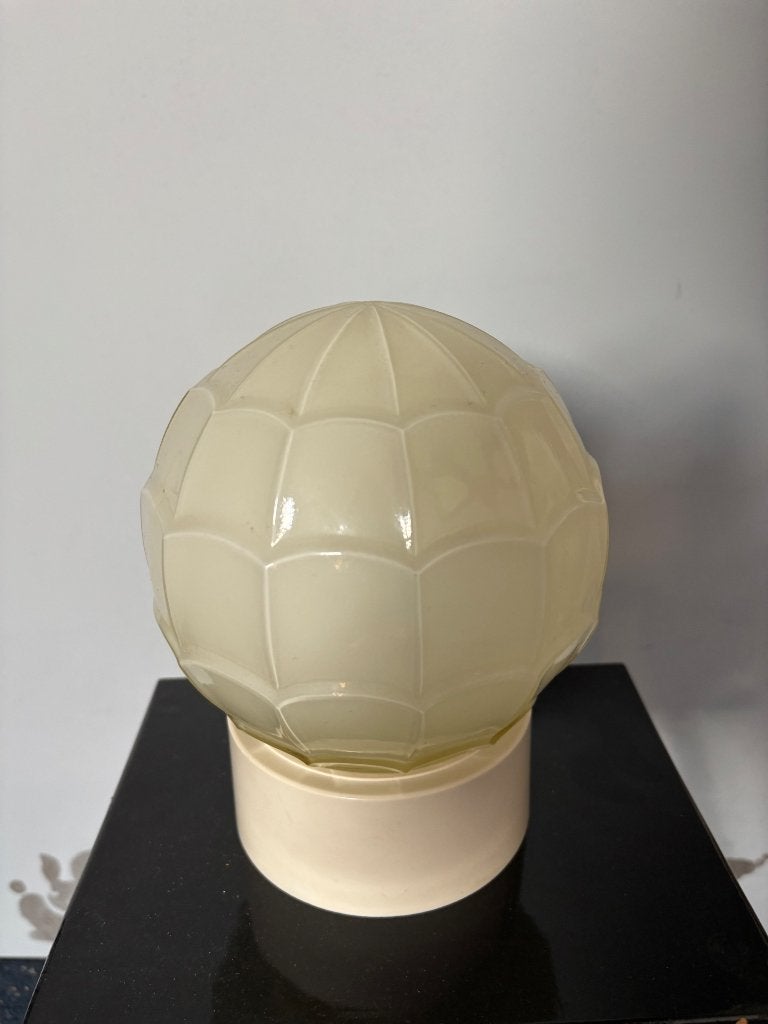 Thabur Art Deco plafondlamp artisjok, Gebruikt, Thabur, Ophalen of Verzenden, Glas