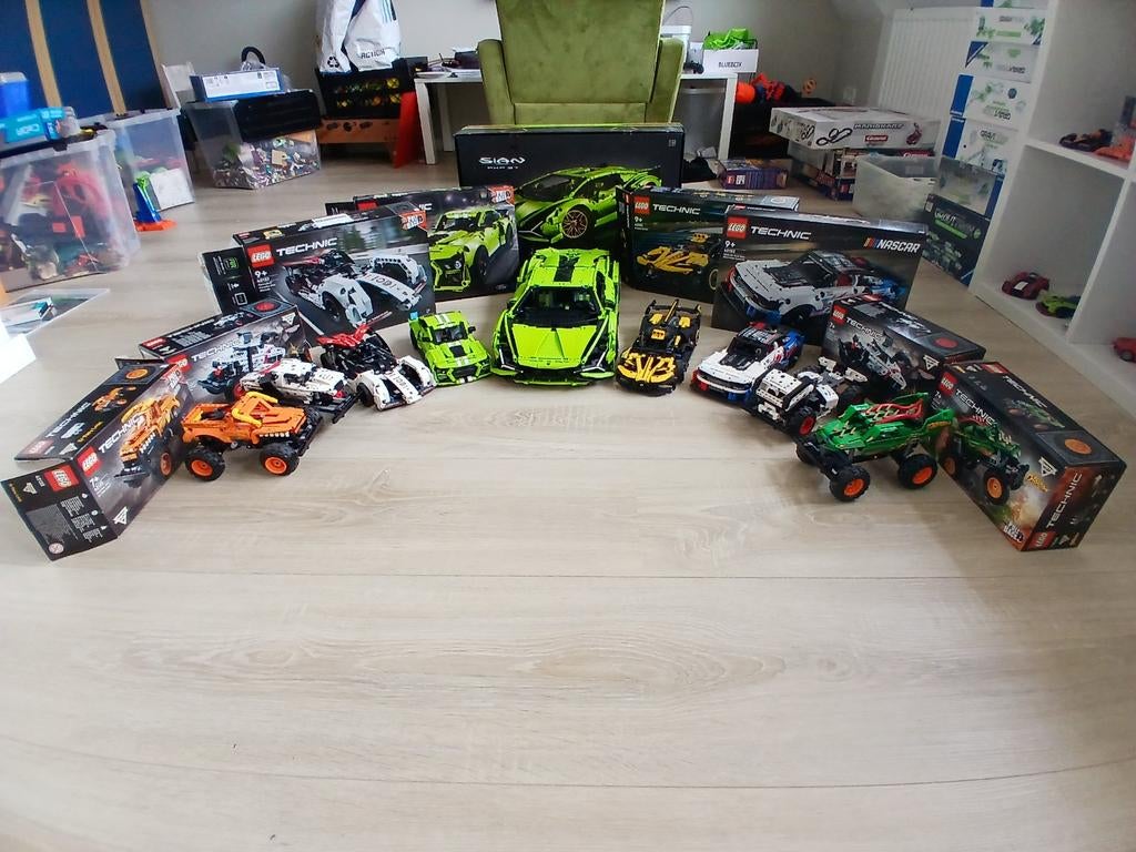 Gave lego technic auto's, Kinderen en Baby's, Speelgoed | Duplo en Lego, Zo goed als nieuw, Lego, Complete set, Compleet, Inclusief doos