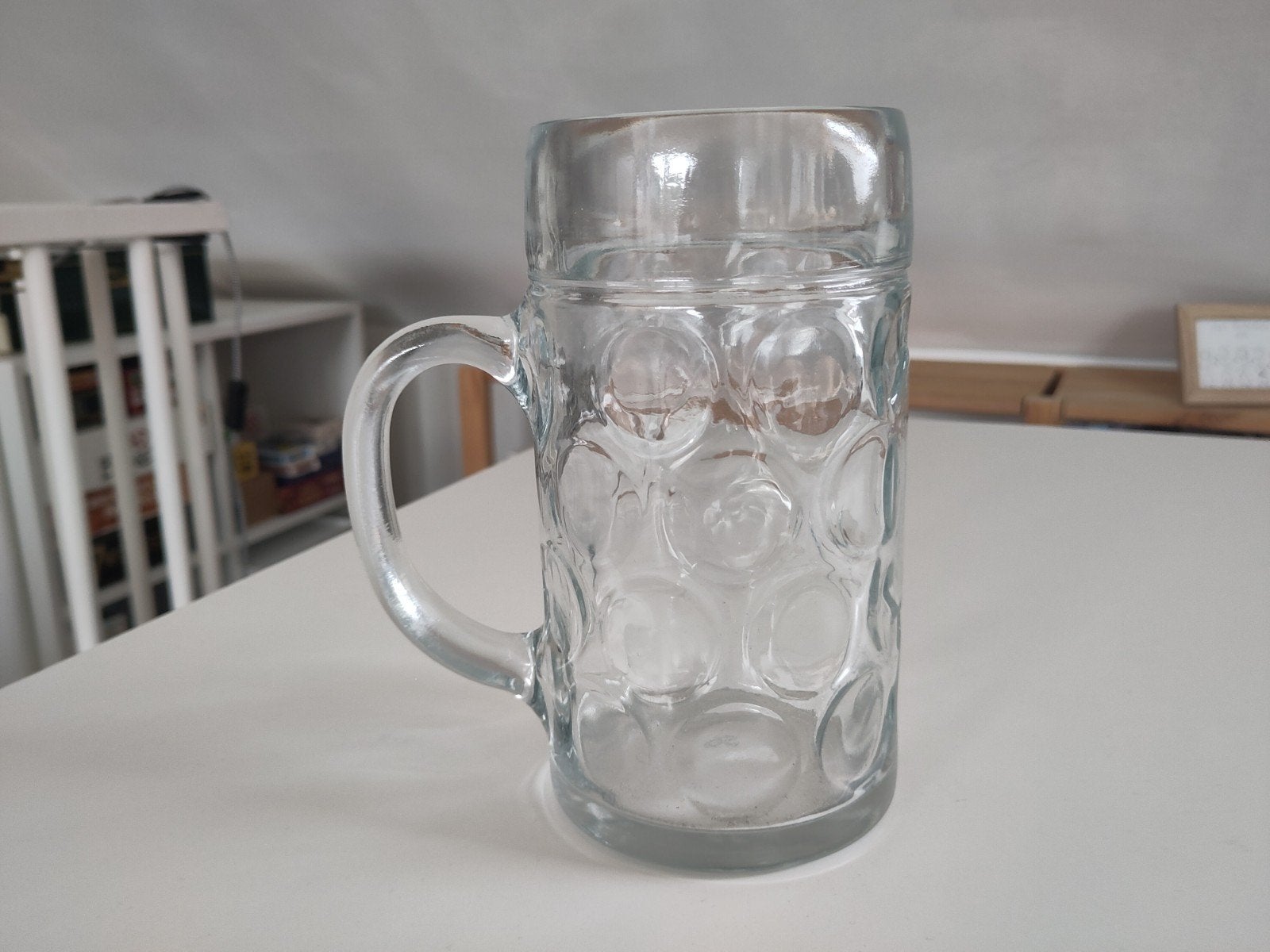2x 1L Bierpullen, Overige typen, Ophalen, Gebruikt, Glas