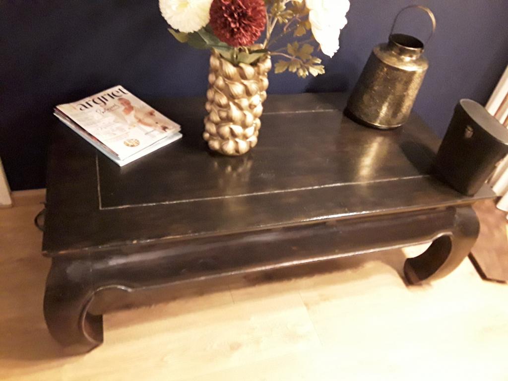Salontafel TEAK OPIUM, Huis en Inrichting, 100 tot 150 cm, Ophalen of Verzenden, Zo goed als nieuw, 25 tot 50 cm