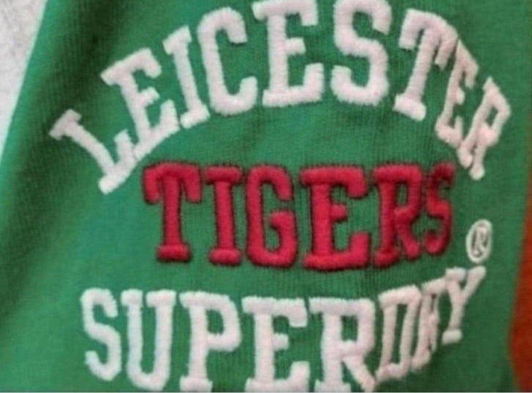 longsleeve Superdry LEICESTER TIGERS RUGBY SHIRT RUIME L, Maat 56/58 (XL), Ophalen of Verzenden, Zo goed als nieuw, Groen