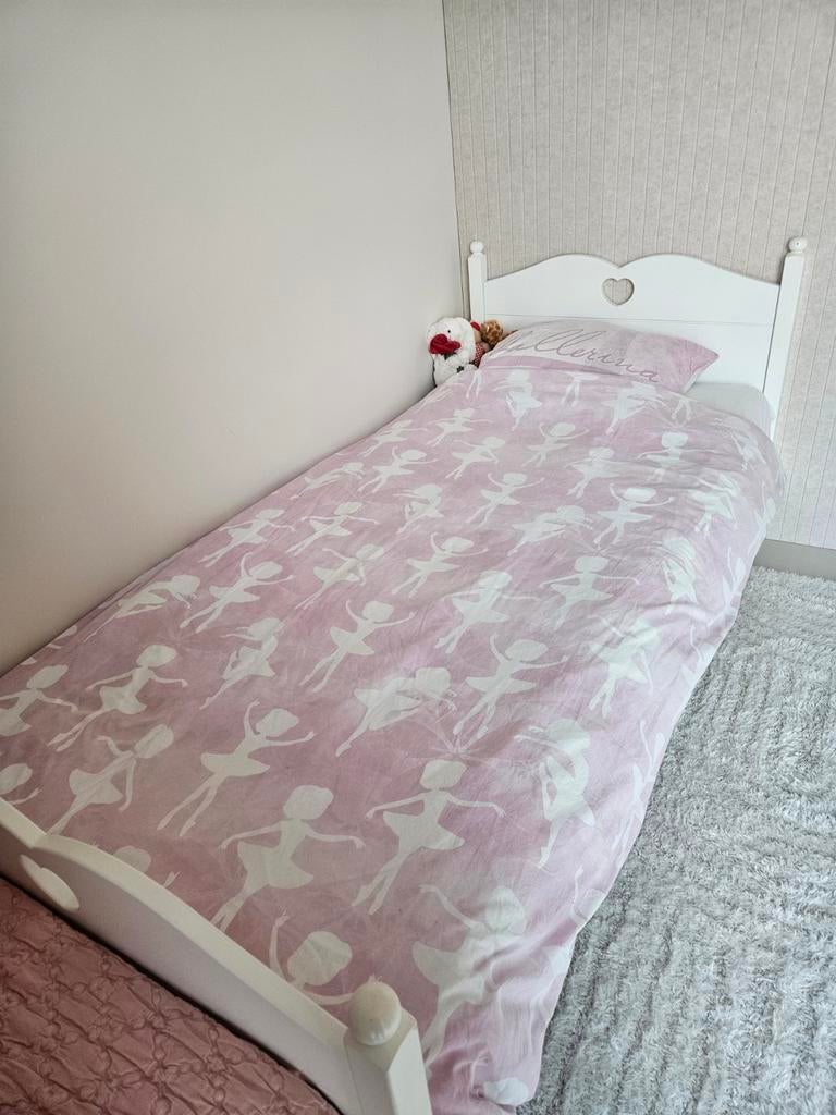 Kinderbed Emma 90x200 wit, Kinderen en Baby's, Kinderkamer | Bedden, 85 tot 100 cm, Zo goed als nieuw, 180 cm of meer, Ophalen