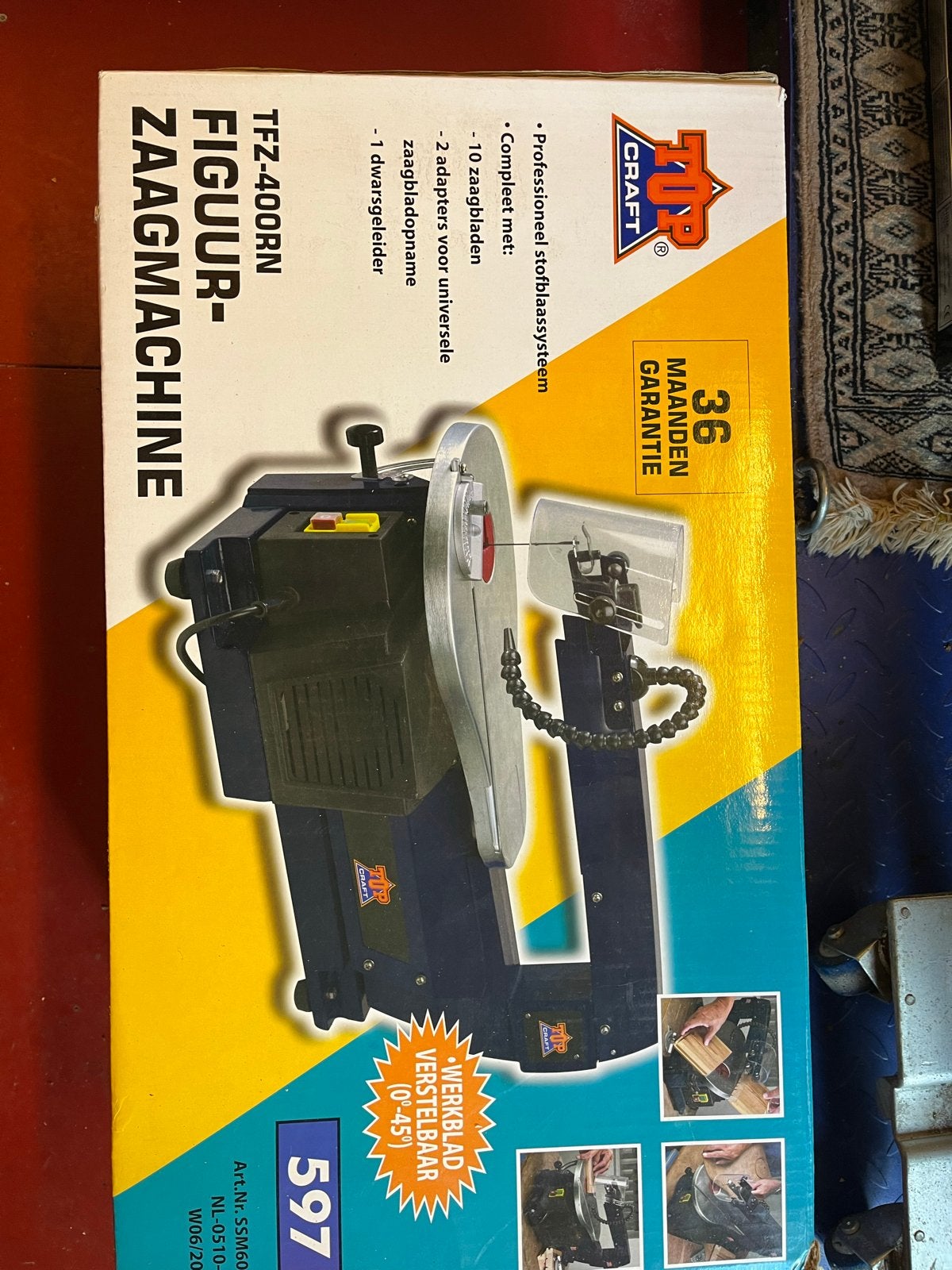 Top Craft TFZ-400RN Figuurzaagmachine - Zo goed als nieuw, Doe-het-zelf en Verbouw, Ophalen, Minder dan 30 mm, Zo goed als nieuw