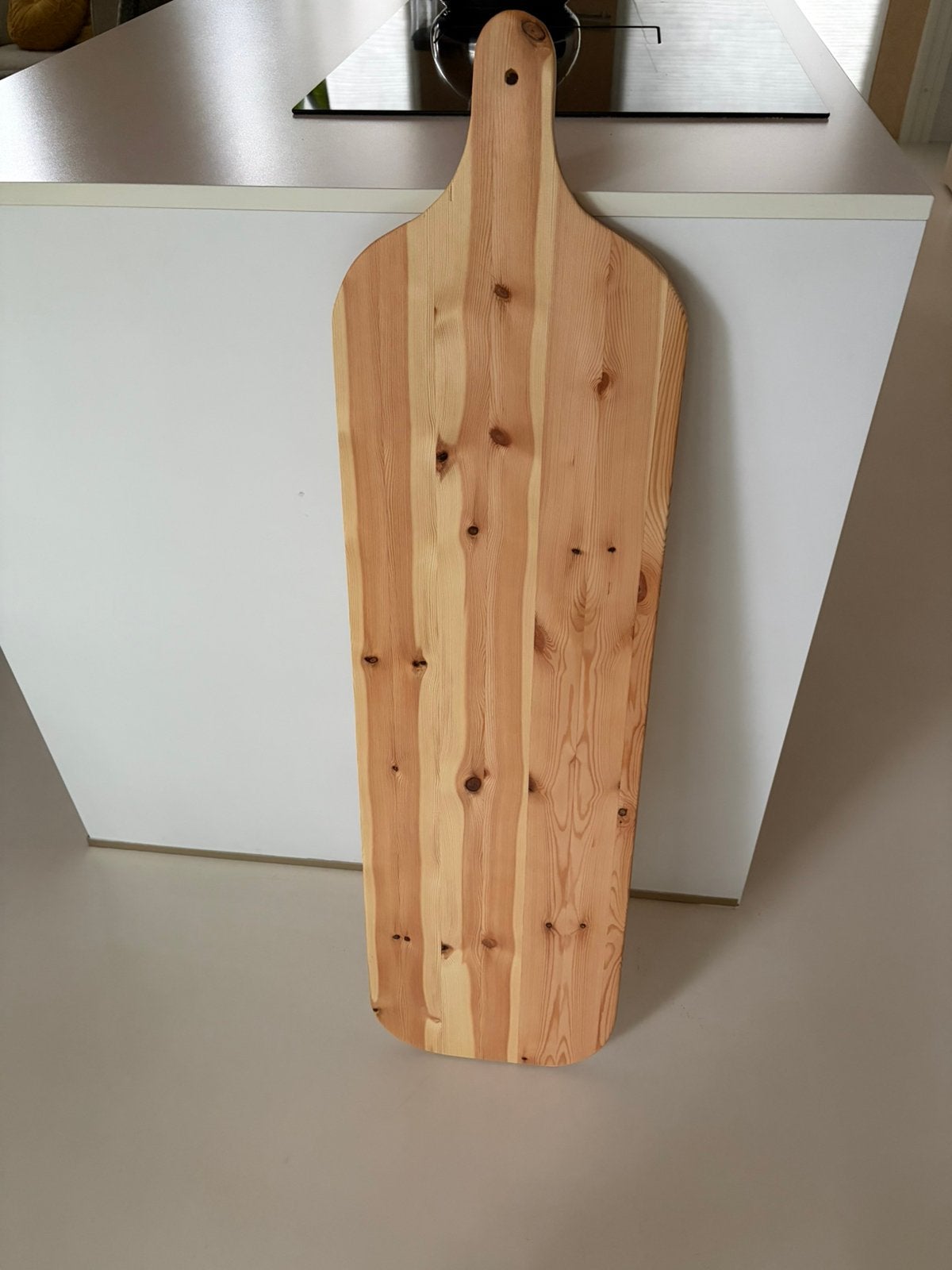 Grote borrel hapjes plank 110 cm lang!, Ophalen, Zo goed als nieuw, Overige materialen, Pot, Bus of Blik