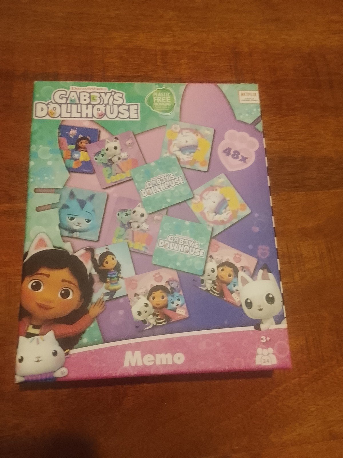 Gabby's Dollhouse Memo Spel - 48 Kaartjes, Ophalen of Verzenden, 10 tot 50 stukjes, Zo goed als nieuw, 2 tot 4 jaar