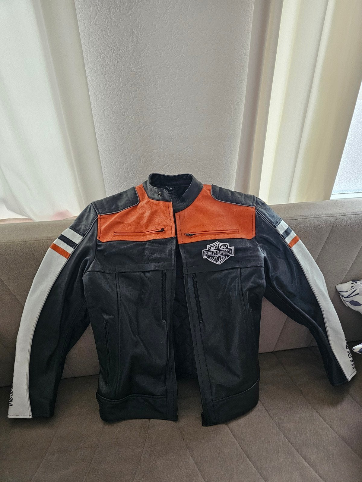 Nieuwe Harley-Davidson leren jas heren - Maat L, Motoren, Ophalen, Harley-Davidson, Heren, Jas | leer