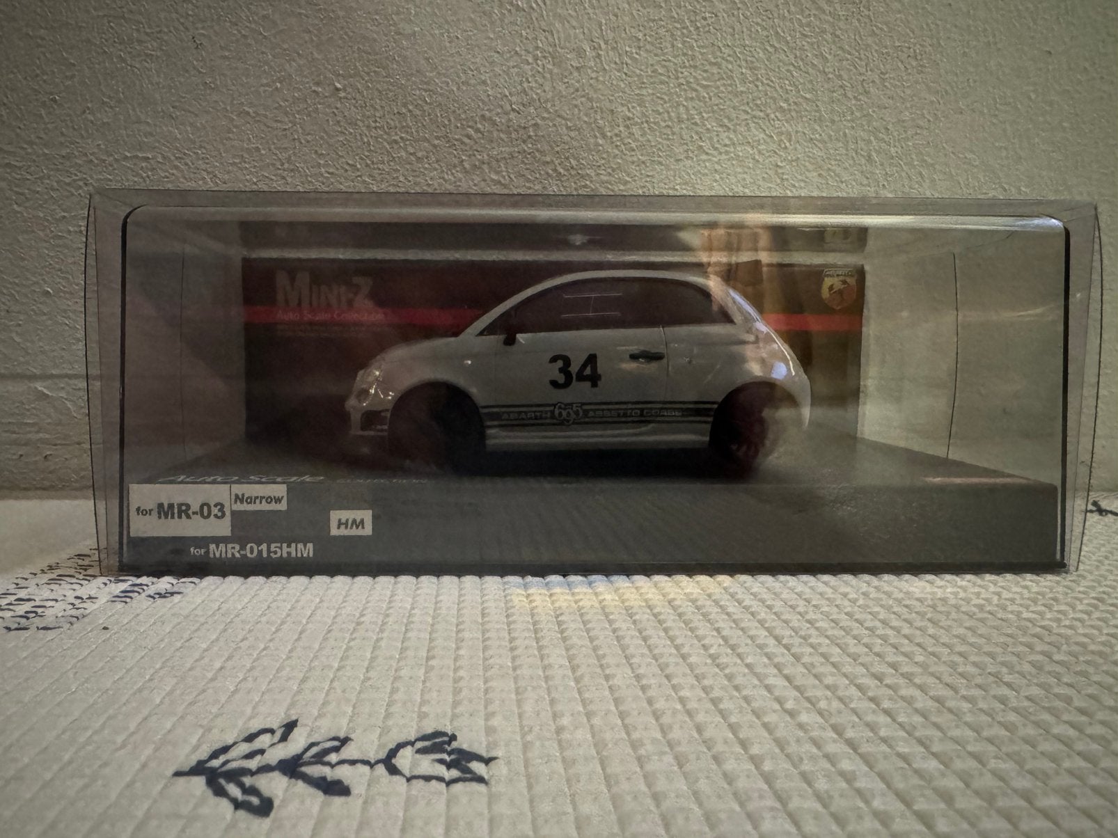 Kyosho Mini-Z AutoScale Abarth 695 Assetto Corse, Hobby en Vrije tijd, Elektro, Nieuw, Ophalen of Verzenden, Auto onroad