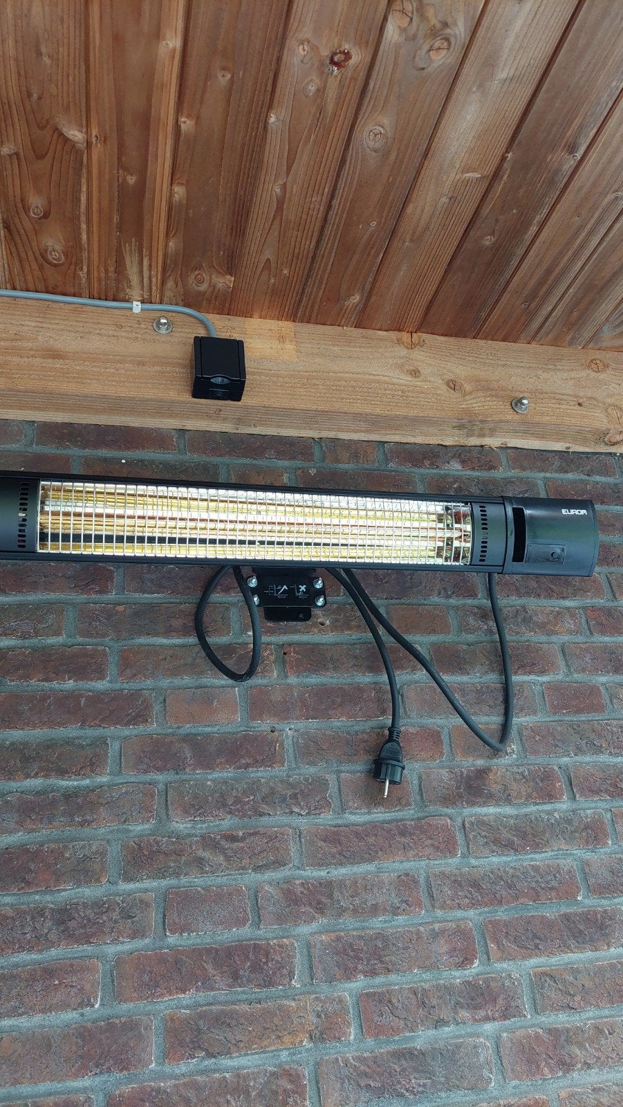 Eurom terras heater 2500 watt, Tuin en Terras, Terrasverwarmers, Elektrisch, Draaibaar, Nieuw, Ophalen of Verzenden
