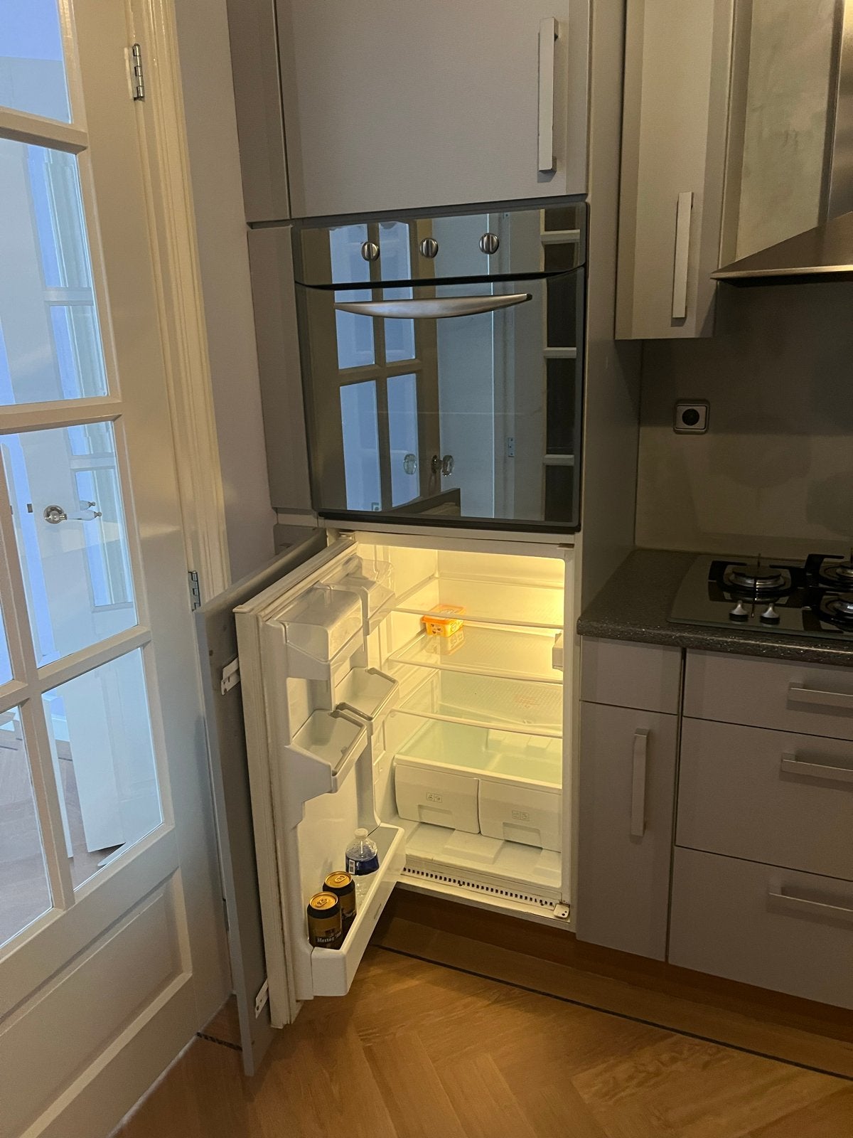 Complete keuken met inbouwapparatuur, Ophalen, Gebruikt, Enkelwandige keuken, Kunststof