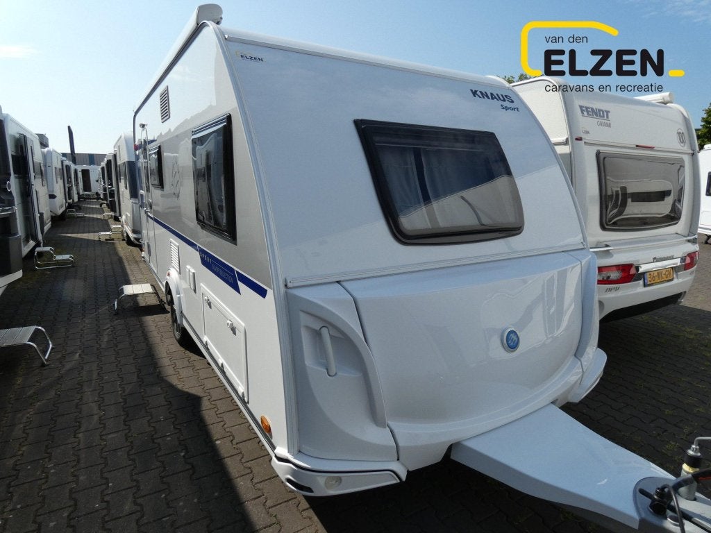 Knaus Sport Silver Selection 500 QDK Mover, luifel, voortent, Caravans en Kamperen, Dwarsbed, Bedrijf, Treinzit, 5 tot 6 meter