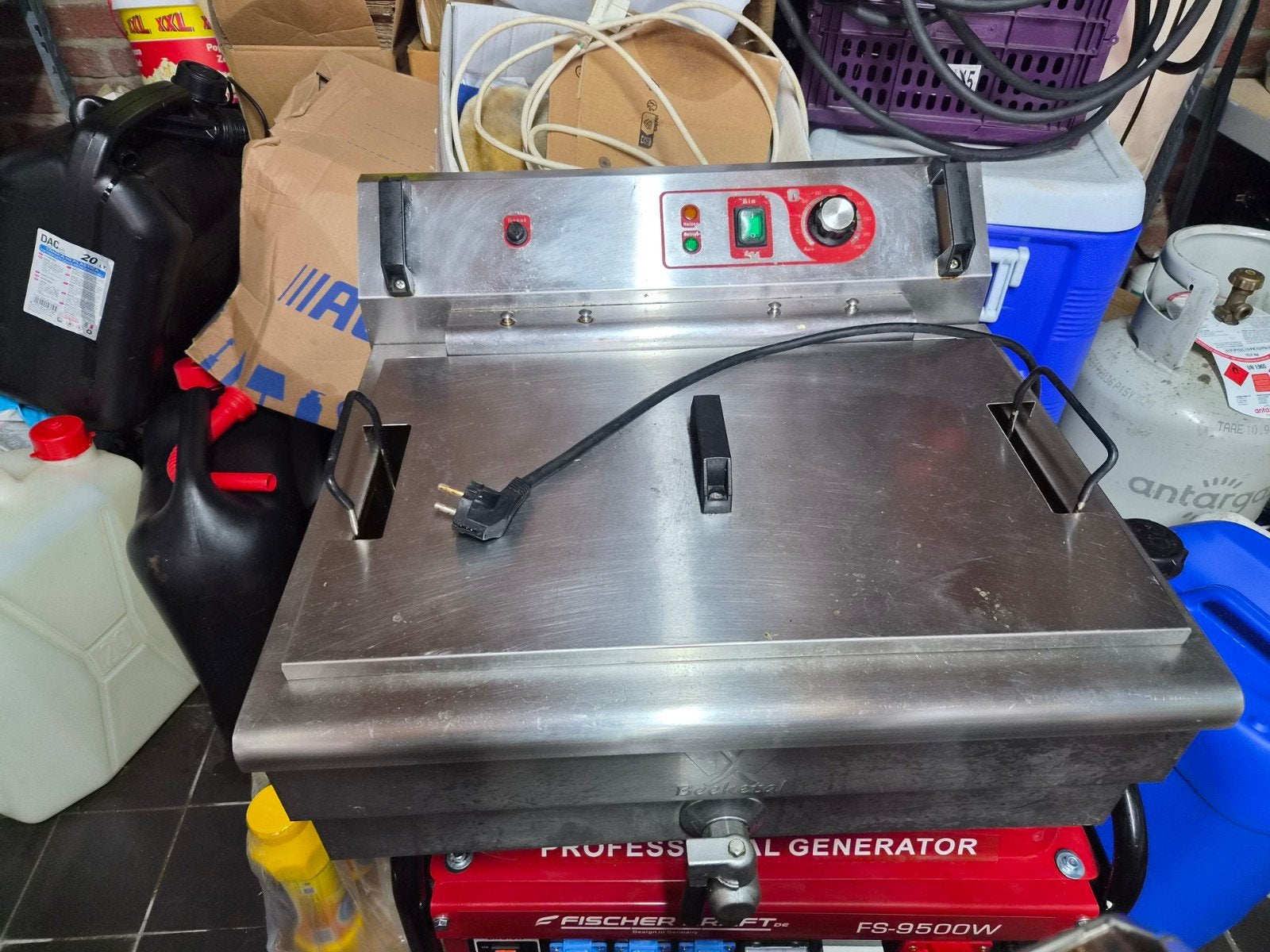 Professionele Elektrische Oliebollen Frituurpan, Witgoed en Apparatuur, 4 liter of meer, Ophalen, Gebruikt