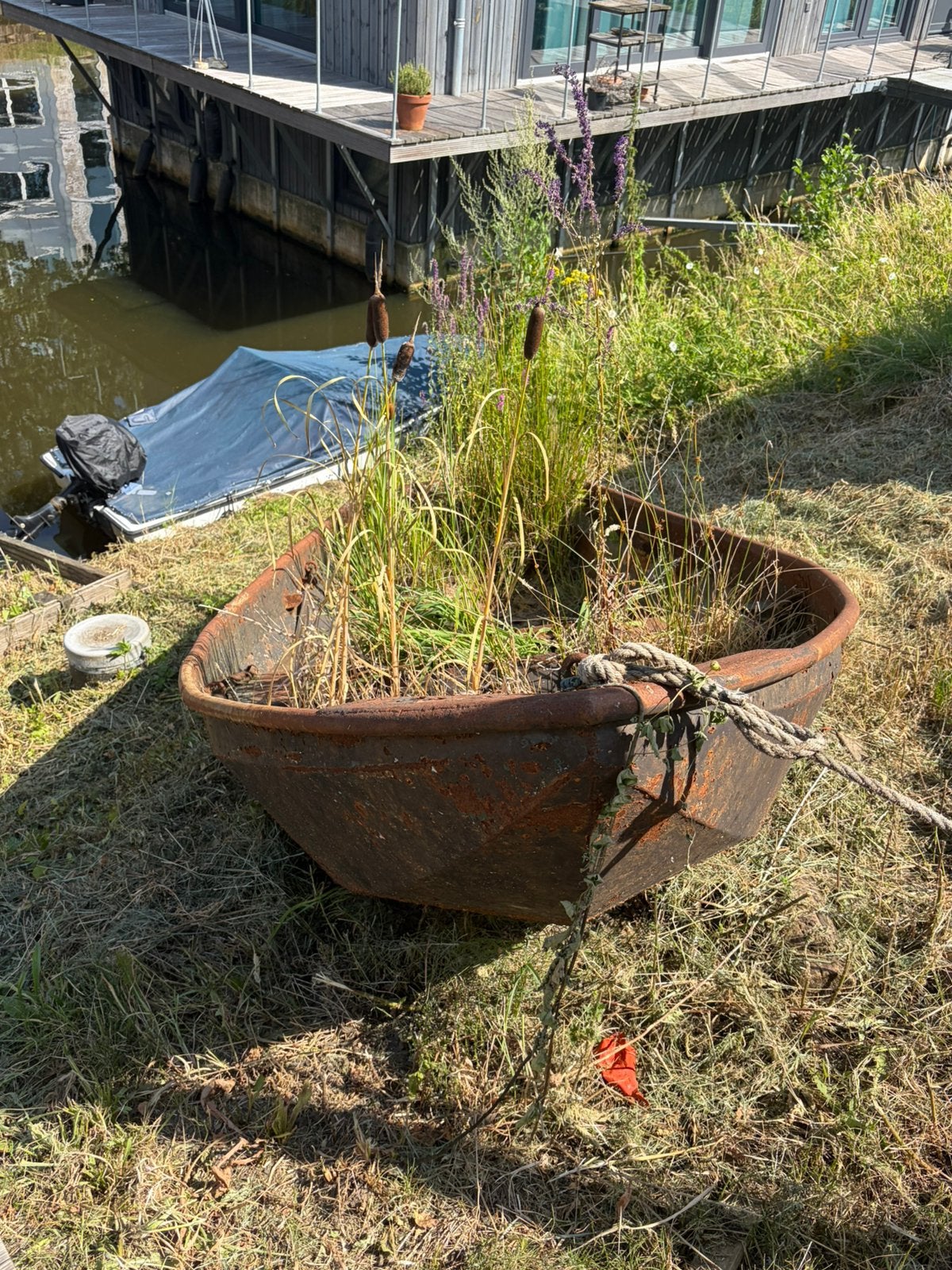 GRATIS OUD IJZER (OUDE SLOEP/BOOT), Ophalen, Gebruikt, IJzer