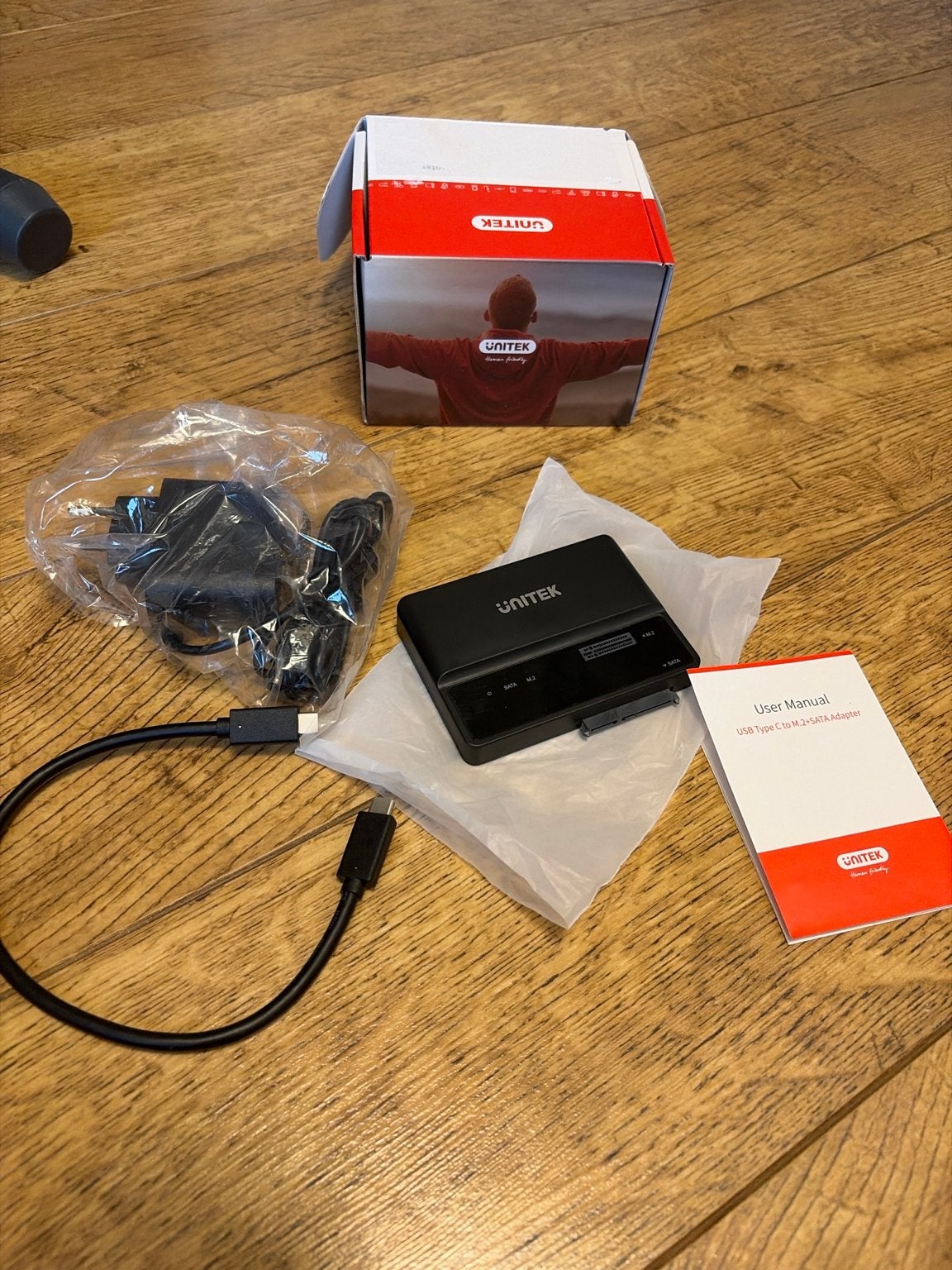 UNITEK S1235D USB-C M.2 + SATA SSD Adapter Nieuw, Computers en Software, Geheugenkaartlezers, Ophalen of Verzenden, Nieuw