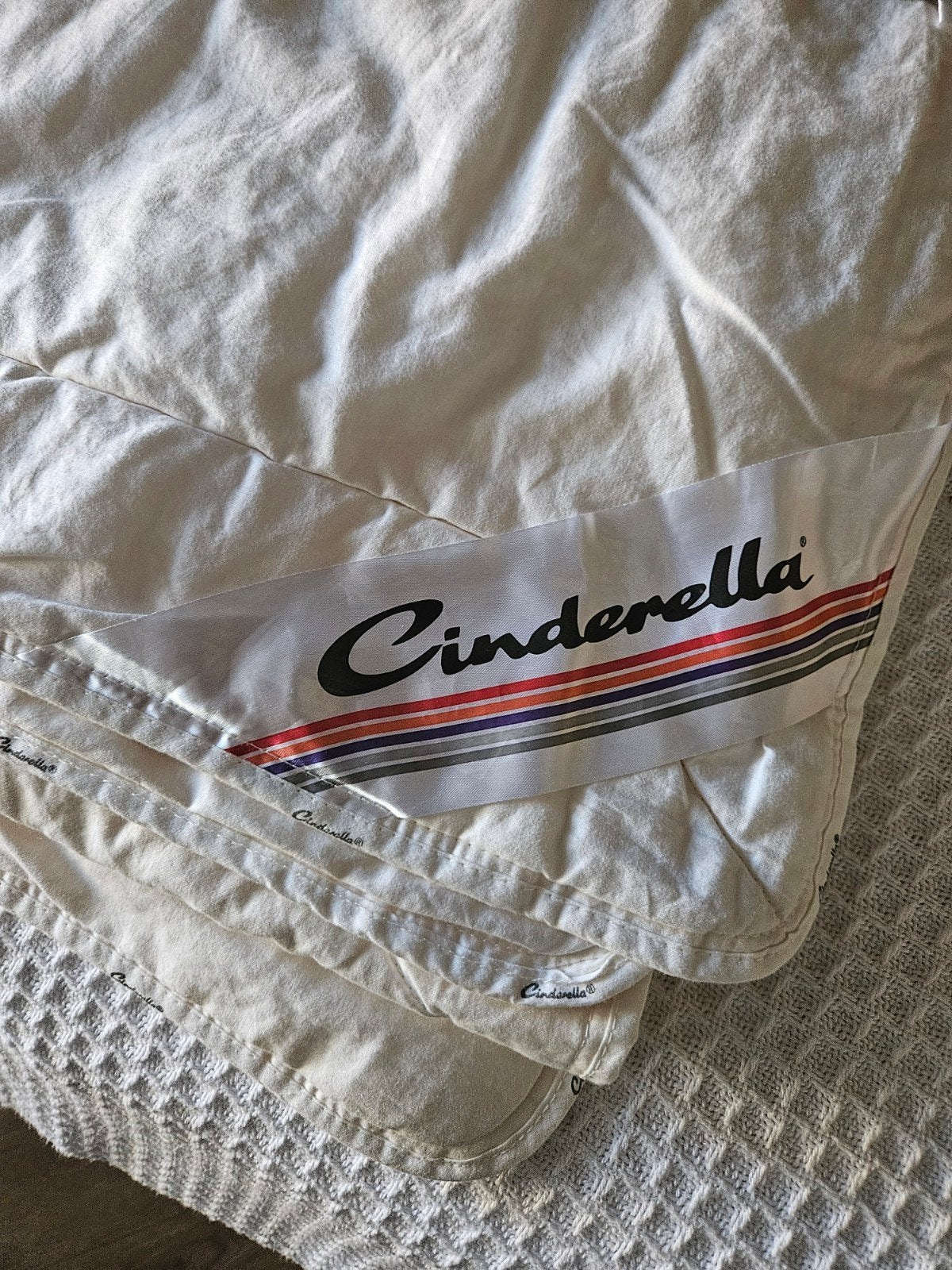 Cinderella katoenen zomerdekbed  2.00x2.00, Huis en Inrichting, Slaapkamer | Beddengoed, Wit, Tweepersoons, Ophalen of Verzenden