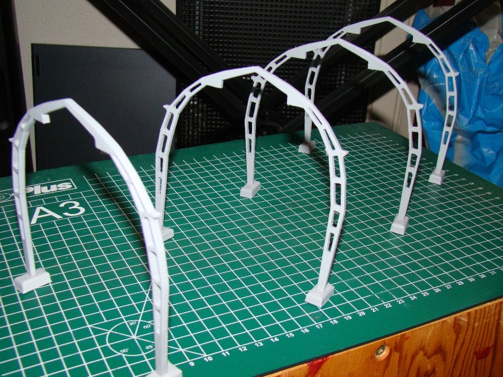 H0 Gotische Bogen / portalen, voor modelspoor (3D-geprint), Hobby en Vrije tijd, Modeltreinen | H0, Overige merken, Gelijkstroom of Wisselstroom