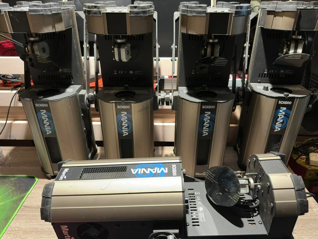 Martin Mania SCX600 scanners 5 stuks, Ophalen, Gebruikt, Licht, Geluidgestuurd