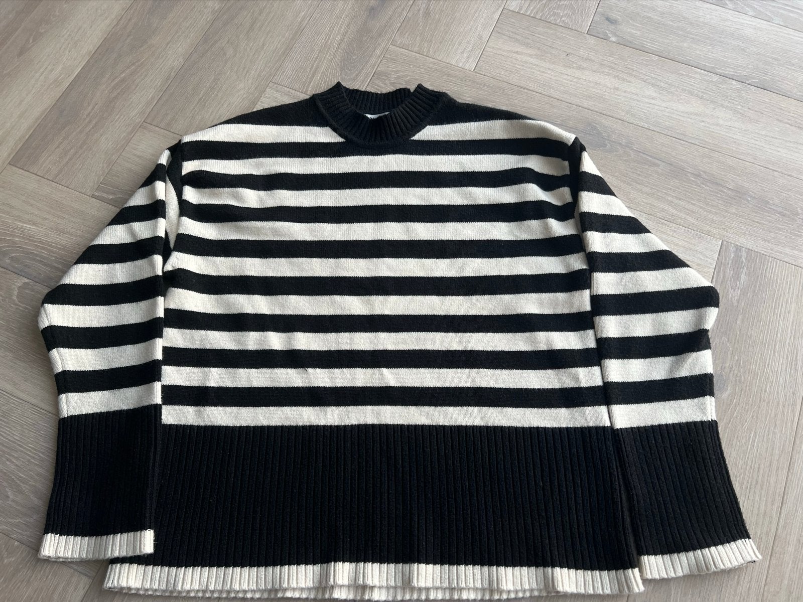 Zara gestreepte trui zwart wit XS, Ophalen of Verzenden, Zo goed als nieuw, Maat 34 (XS) of kleiner, Zwart