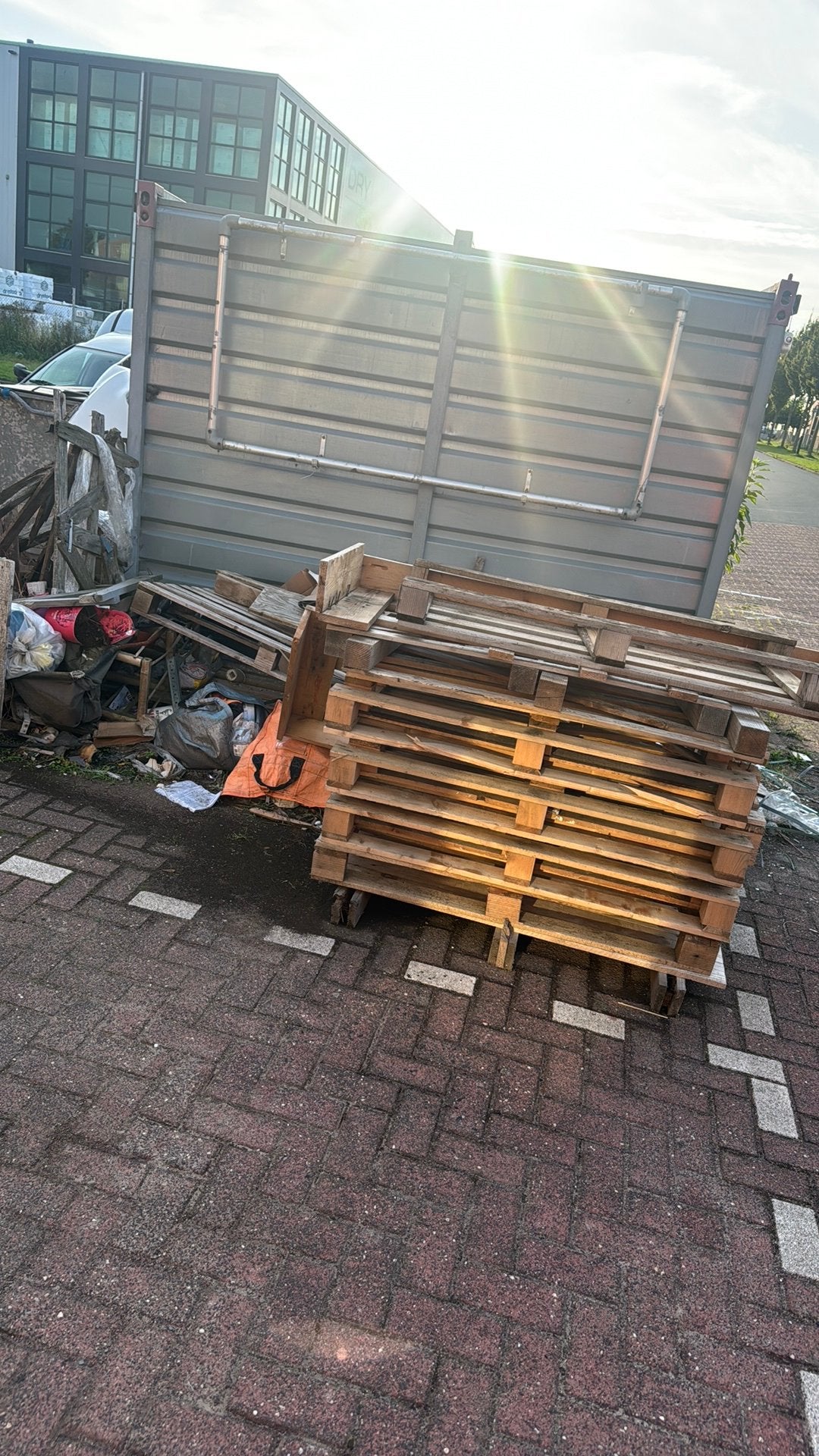 Gratis pallets hout ophalen, Doe-het-zelf en Verbouw, Ophalen, Zo goed als nieuw, Pallet, Minder dan 200 cm