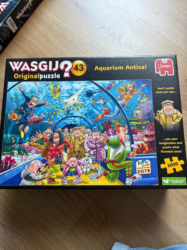 Wasgij? Original 43 Aquarium Antics 1000 stukjes puzzel, Ophalen, 500 t/m 1500 stukjes, Zo goed als nieuw, Legpuzzel