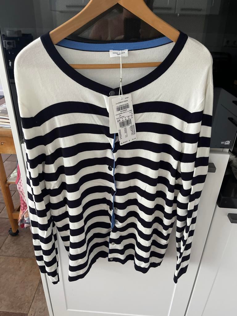 Gerry Weber gestreept vest maat 44, Ophalen of Verzenden, Nieuw, Maat 42/44 (L), Wit