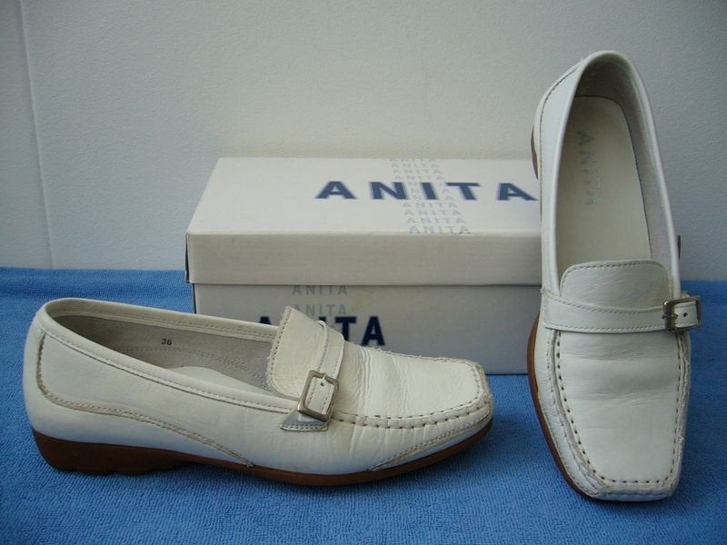 Anita wit leren schoenen maat 36 nog nieuw, Kleding | Dames, Schoenen, Nieuw, Ophalen of Verzenden, Wit, Instappers