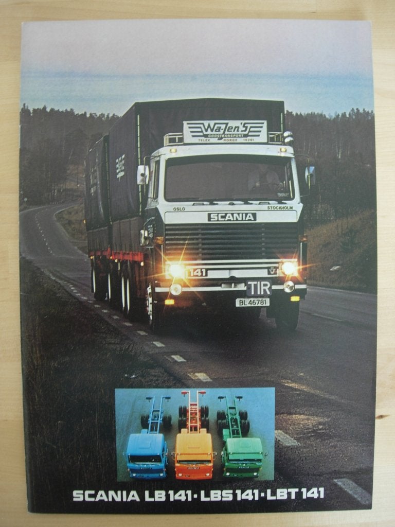 Scania LB141 LBS141 LBT141 Brochure 1980 – LB LBS LBT 141 V8, Ophalen of Verzenden, Zo goed als nieuw, Overige merken, Scania