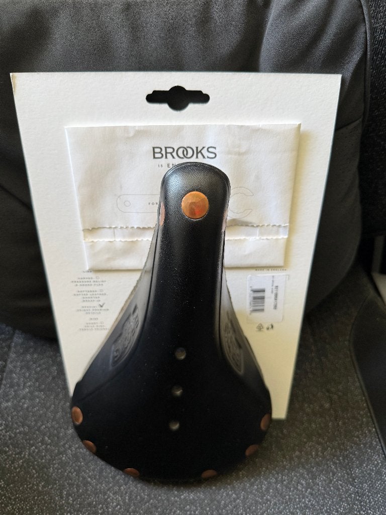 brooks B17 fietszadel heren nieuw, Fietsen en Brommers, Fietsonderdelen, Leer, Nieuw, Ophalen of Verzenden, Brooks