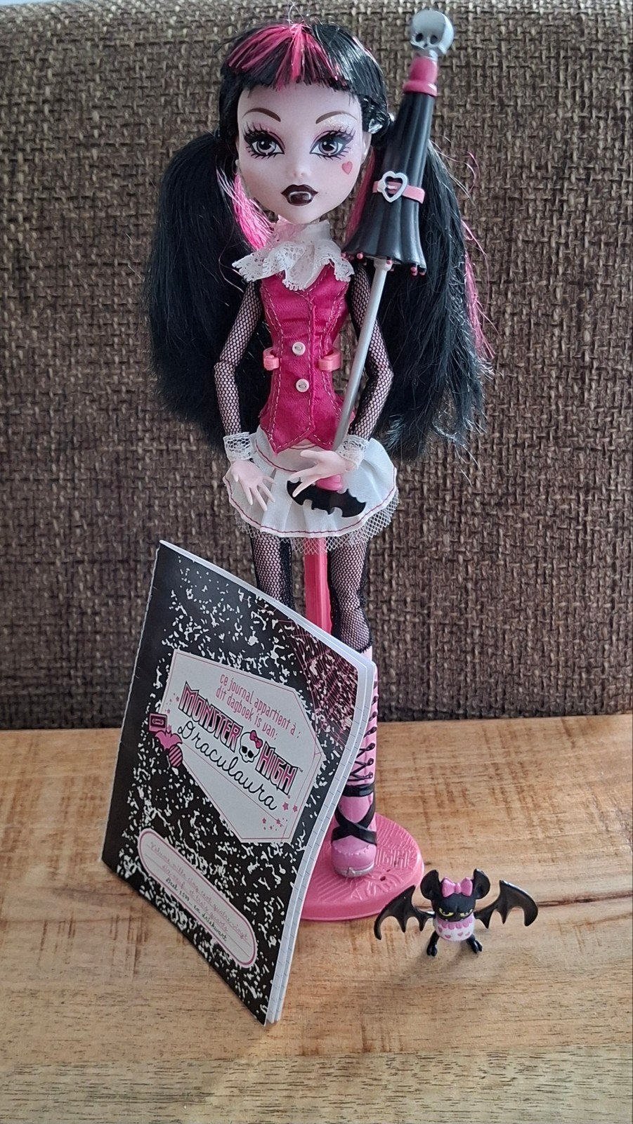 Monster High Draculaura G1 Original (2010 eerste golf), Kinderen en Baby's, Speelgoed | Poppen, Ophalen of Verzenden, Gebruikt