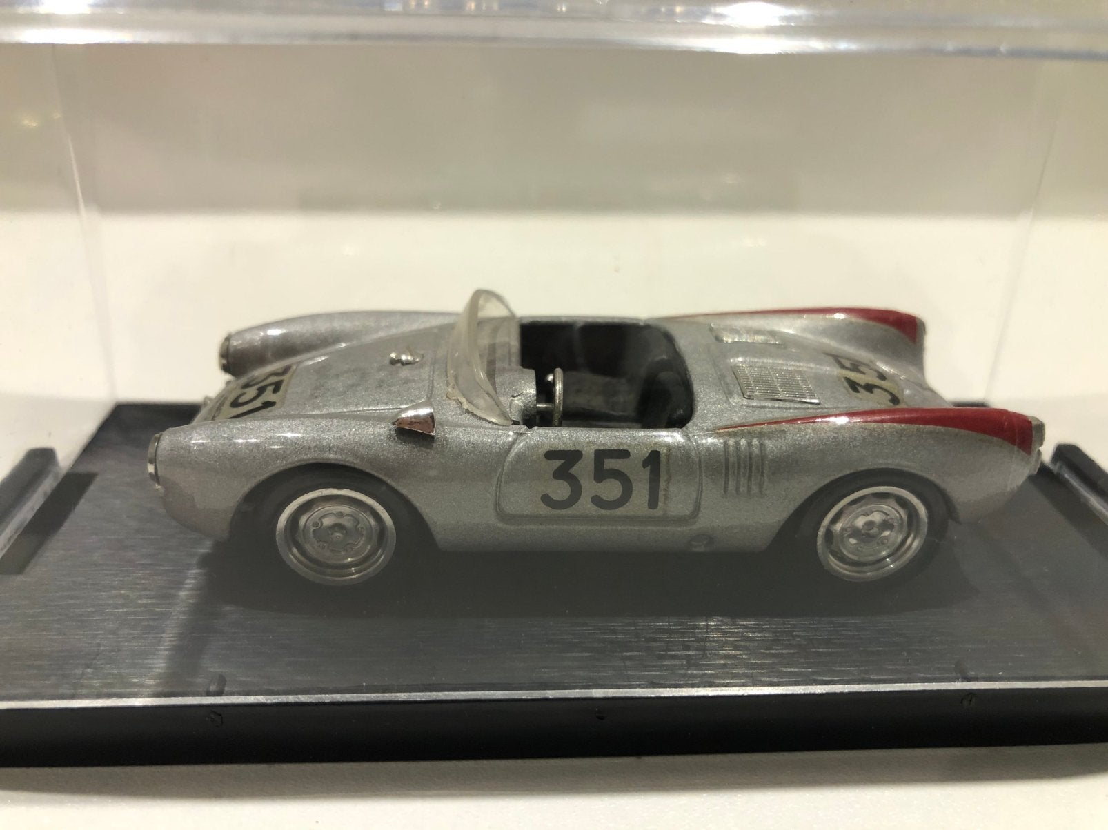 Porsche 550 1500 RS Spyder Mille Miglia, 1:43, Brumm, Ophalen of Verzenden, Zo goed als nieuw, Auto, Overige merken