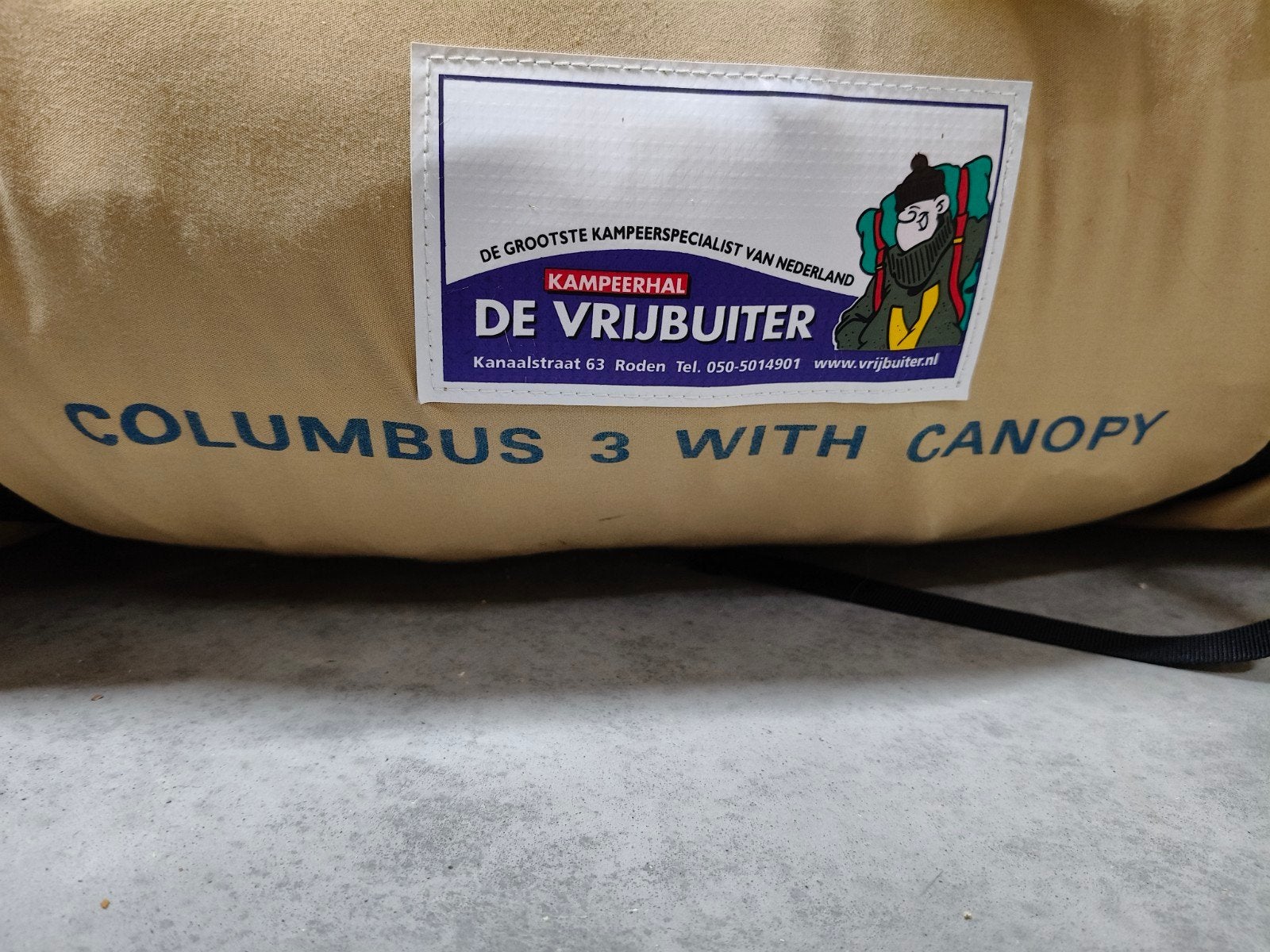 Vrijbuiter Columbus 3-persoons tent - Gebruikt, goede staat, Caravans en Kamperen, Tenten, Ophalen