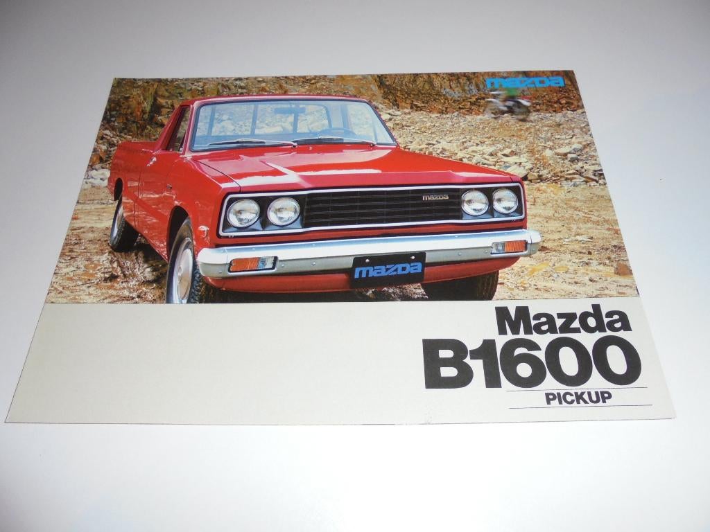 brochure Mazda B 1600 Pickup 1977, Ophalen of Verzenden, Nieuw, Mazda