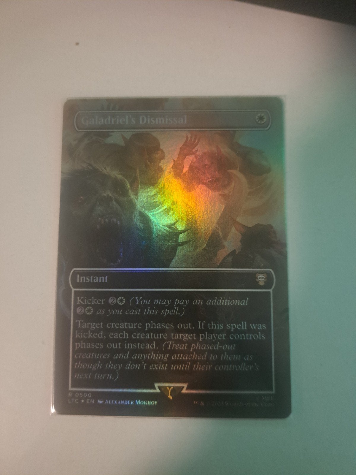Galadriel Dismissal FOIL, Ophalen of Verzenden, Zo goed als nieuw, Foil