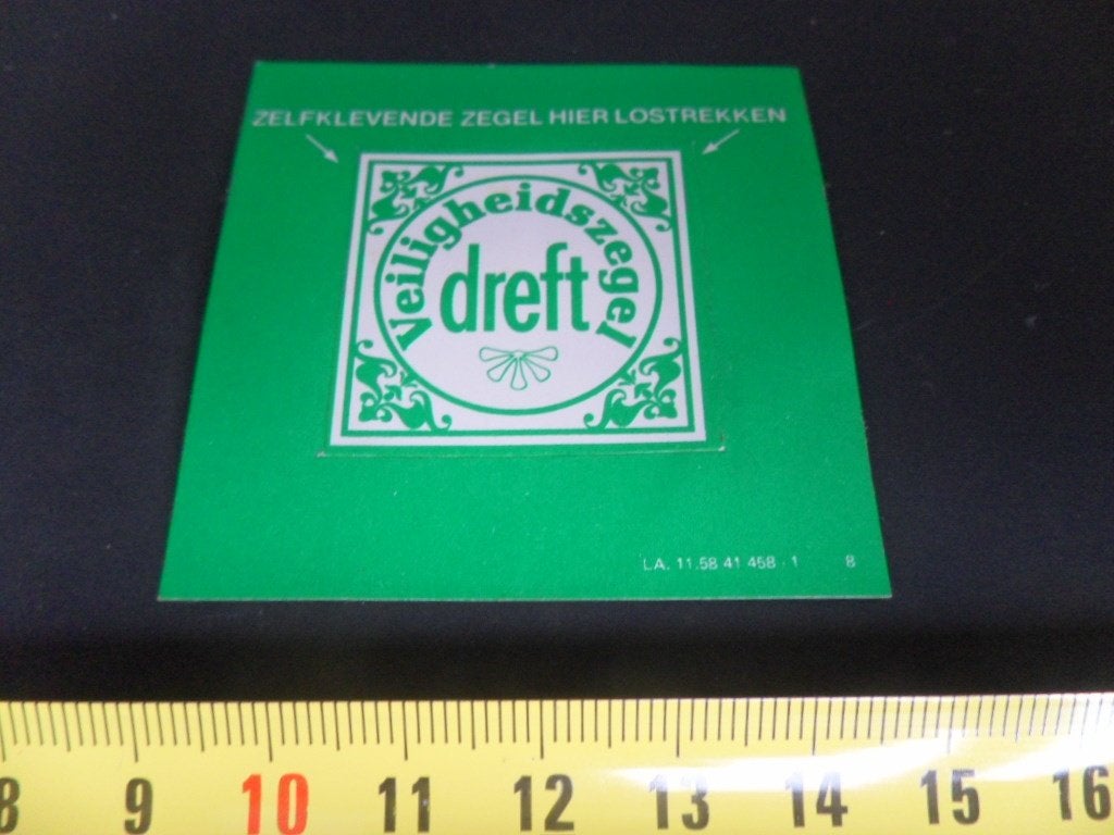 sticker DREFT veiligheidszegel, Ophalen of Verzenden, Zo goed als nieuw