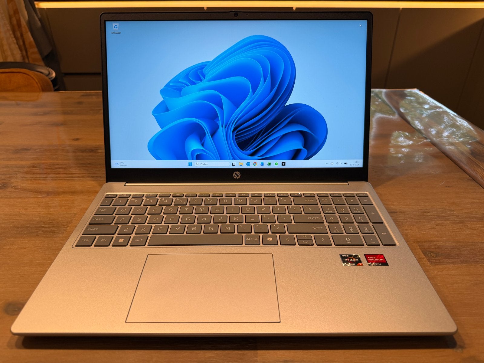 HP Laptop 15-c0076nd AMD Ryzen 7 7730U, 16GB RAM, 512GB SSD, Ophalen, Ryzen 7, Met videokaart, 512 GB