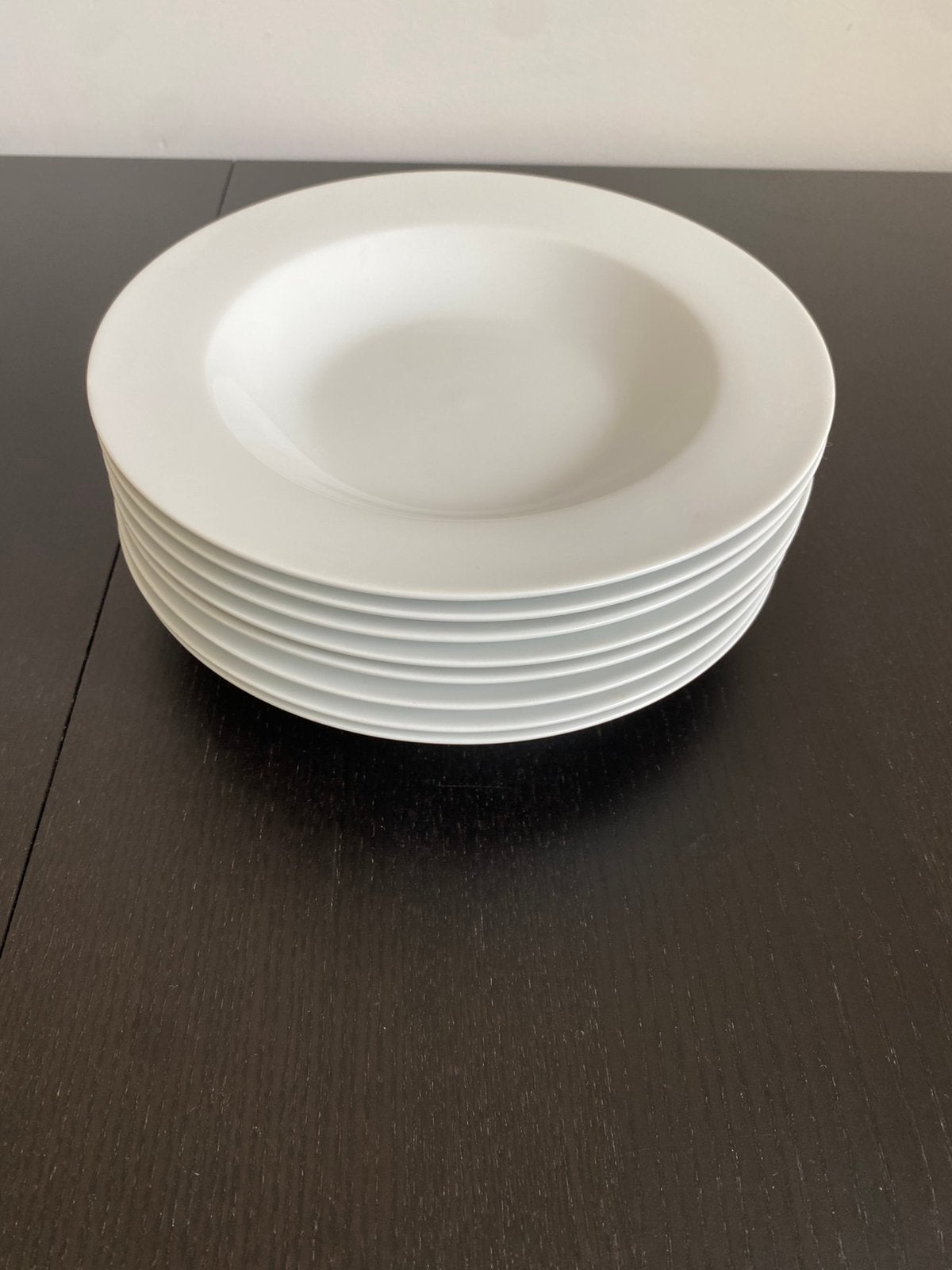 Witte pasta borden 8 stuks, Ophalen of Verzenden, Zo goed als nieuw, Bord(en), Overige stijlen