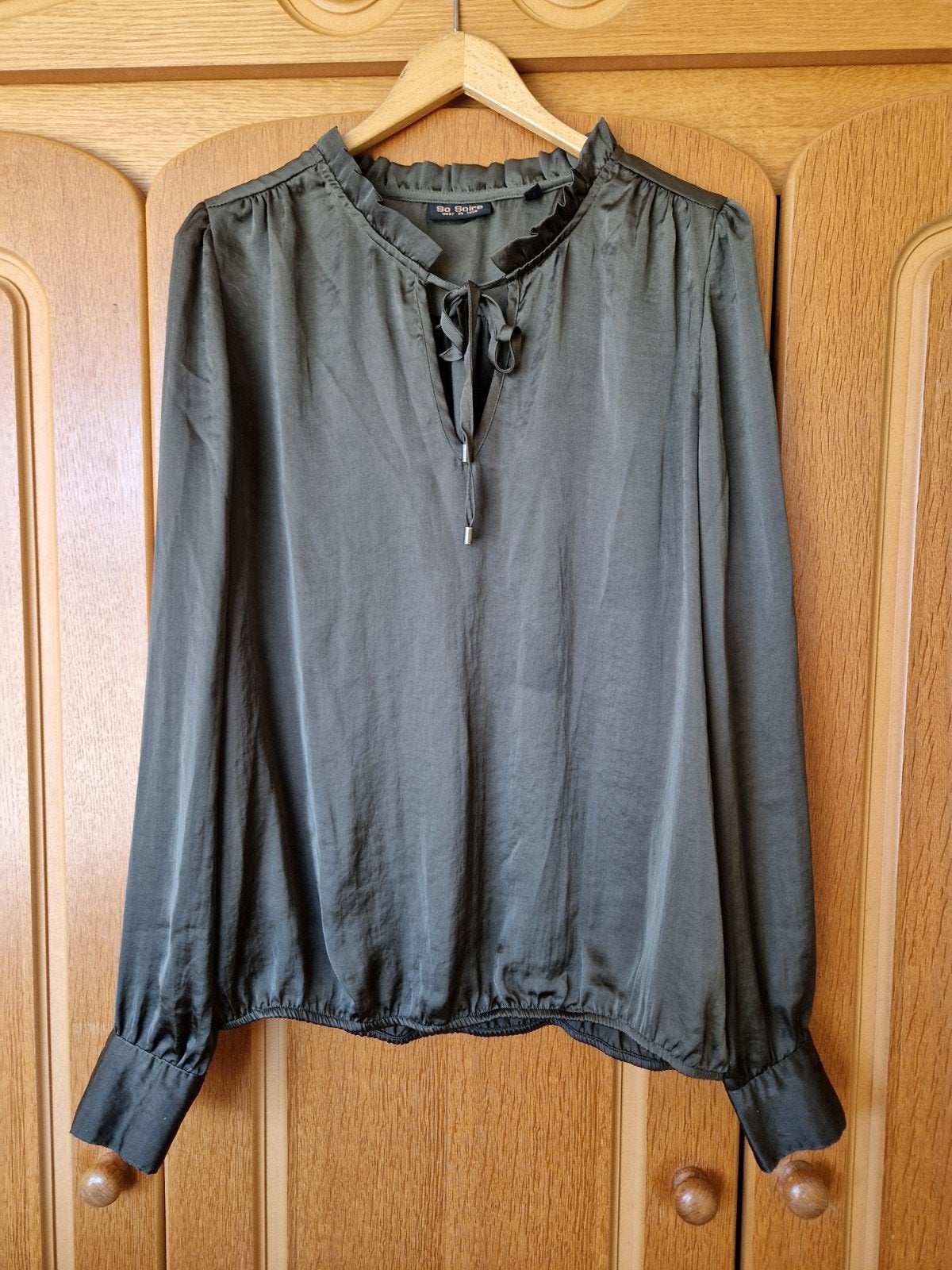 So Soire Blouse Maat L - Groen, So Soire, Maat 42/44 (L), Ophalen of Verzenden, Gedragen