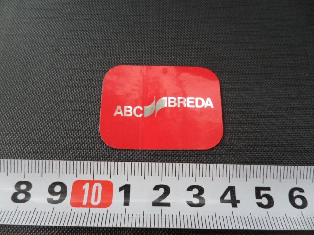 sticker folie ABC BREDA, Ophalen of Verzenden, Zo goed als nieuw