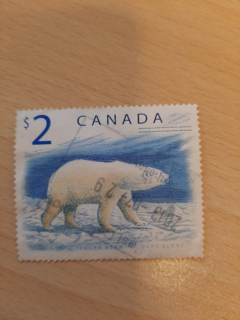 Canada ijsbeer, Verzenden, Gestempeld, Noord-Amerika