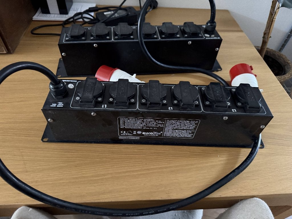Eurolite SB-65/19 CEE power distributor (2 stuks), Ophalen of Verzenden, Zo goed als nieuw, Overige merken, Stekkerdoos