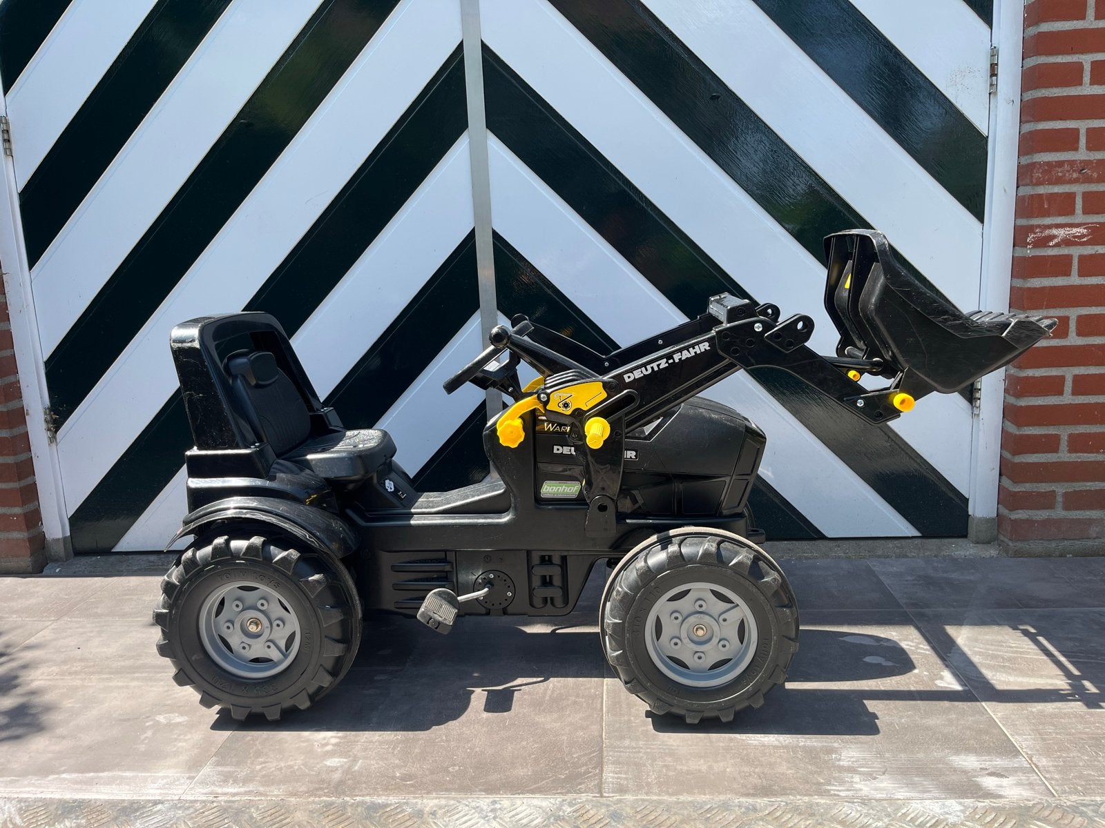 Rolly Toys Deutz-Fahr Warrior traptractor met voorlader, Ophalen, Zo goed als nieuw, Trapvoertuig