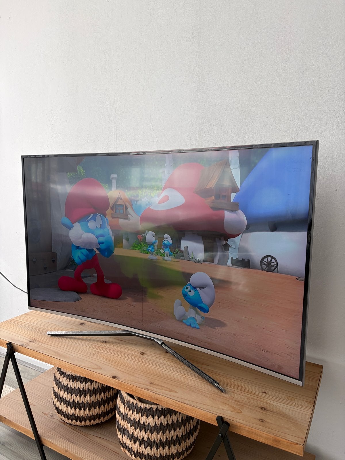 Samsung UE49KU6500S 4K Curved Smart TV - Defect, 50 Hz, Ophalen of Verzenden, Samsung, 100 cm of meer