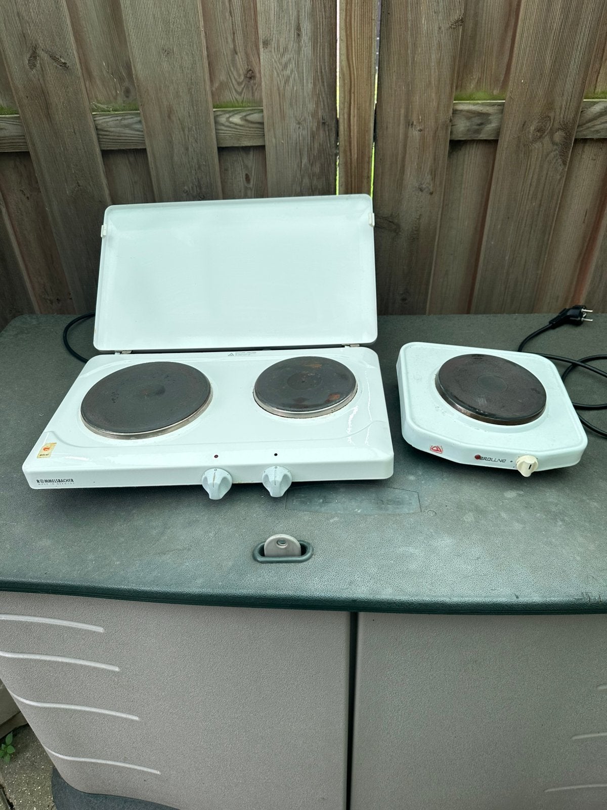2 x elektrische kookplaatjes, Witgoed en Apparatuur, Ophalen, Gebruikt, 3 kookzones of minder, Vrijstaand