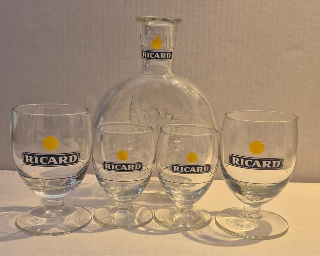 Ricard setje (P), Ophalen of Verzenden, Borrel- of Shotglas