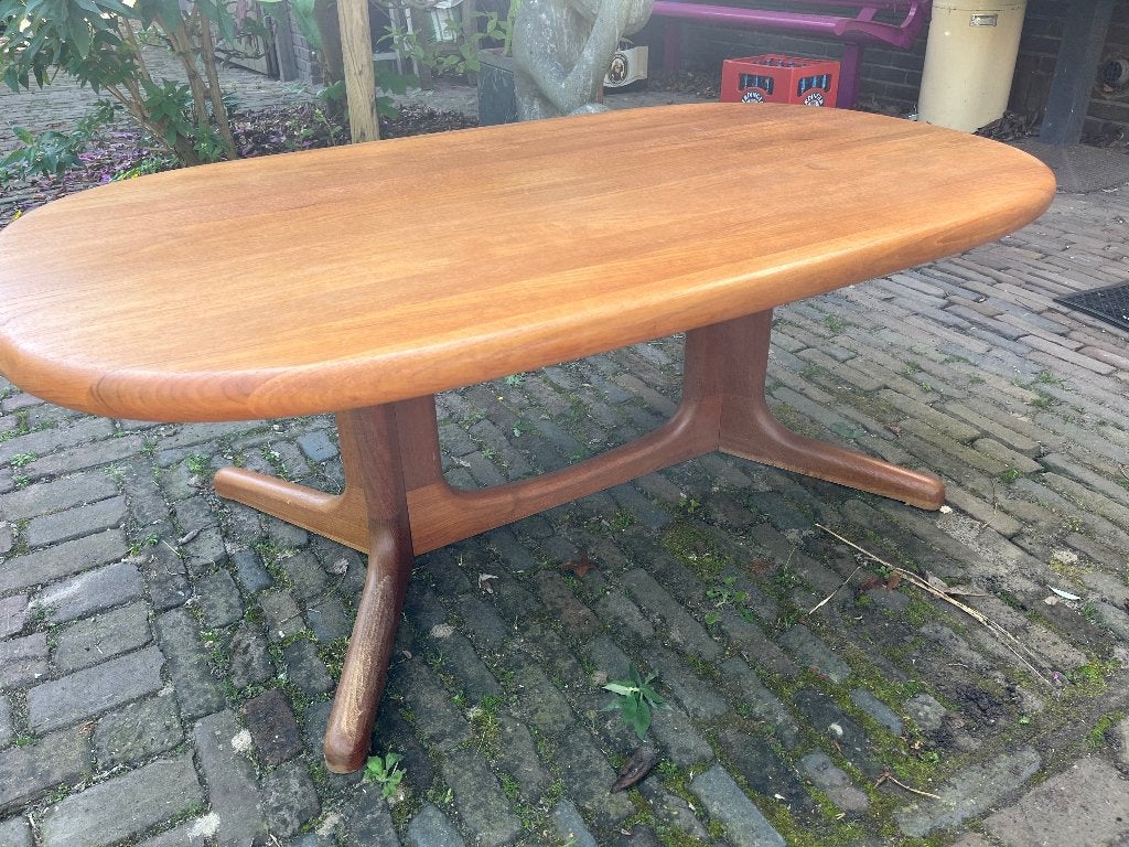 Glostrup Danish Deens Salontafel Japandi Teakhout, Ophalen, 50 tot 100 cm, 100 tot 150 cm, Teakhout