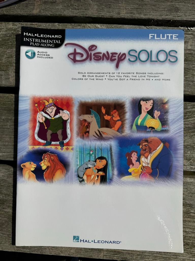 Disney Solos - Fluit Speelboek met Audio Toegang, Muziek en Instrumenten, Bladmuziek, Zo goed als nieuw, Thema, Filmmuziek en Soundtracks