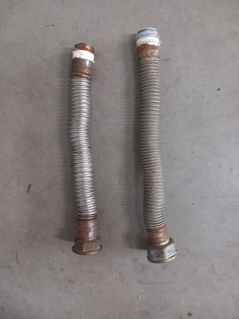 Flexibele aansluitkoppelingen voor gasmeter, Ophalen of Verzenden, Gebruikt